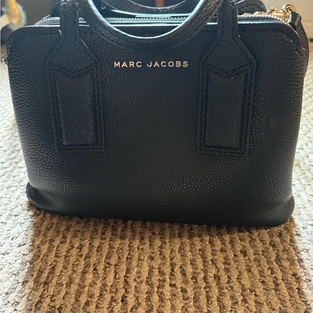 Marc Jacobs Black Textured Satchel